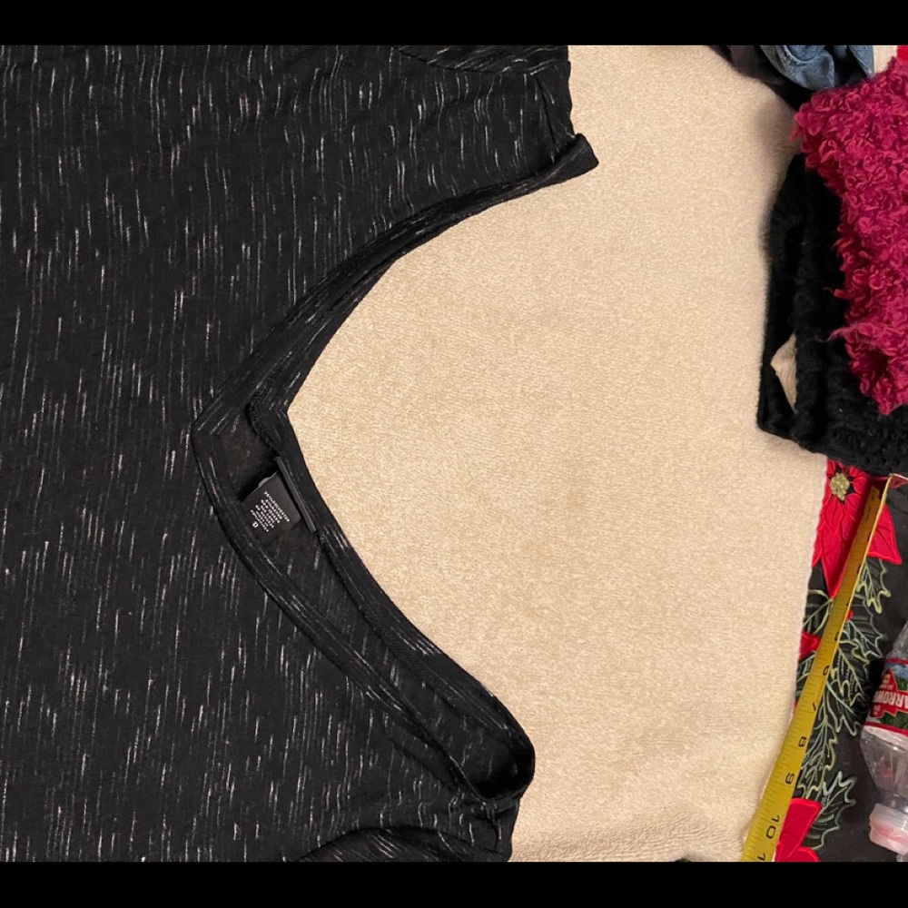 Torrid Black Top With Splashes Of White. - image 4